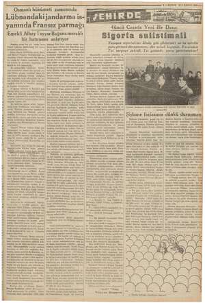  — TE a 3 — KURUN 251. KANUN 1935 —— F lı hükümeti zamanında Lübnandakijandarma is- üncü Cezada Yeni Bir Dava: mm SEA 2 may