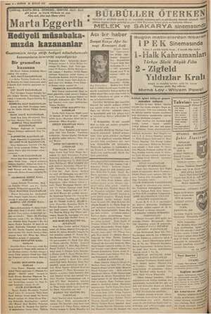      “m 4— KURUN 20 ŞUBAT 1937 İl eememizin iertip ettiği Bir gramofon | azanan — Enver Taksim Abdülhak Hâmit 152 numara. KOL