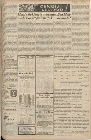    EE EEE p 7 dis RE n EŞE ödü; inik bill İŞ , "9 — KURUN 7MART1937 : ME, Netice itibarile, aldığı e —i a —— ve müzakerelerin