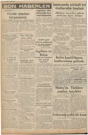    SON HABERLER i | Ankaradan İ j io Vanda yapılan i tersanemiz . O ciarı büyük bir umrana kavuşturuyor; — Tersanenin...