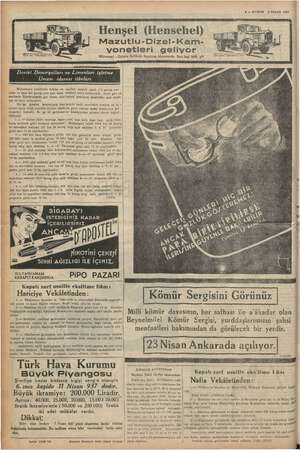  8 — KURUN 3 NİSAN 1937 MÜNSONEL ai Sr lamazan 418 a ta 5 lr pm PA YİTİK Ta LİLLE rg ETİ İriş be ammen a mikdar ve vasıfları