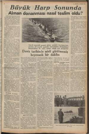    agi! ar em 7 —EKURUN 5 NİSAN 1937, üyük Harp Sonunda Alman donanması nasıl teslim oldu? 918 senesi birinciteşrin ayının on