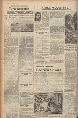    2—KURUN 19NİSAN1937 YUGOSLAVYA MEKTUPLARI Tuna üzerinde Almanyanın, Macaristanın e em ve Türkiyenin iktısadi ma e lir Tuna