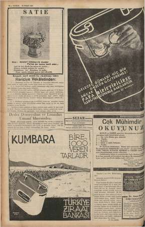  12 — KURUN 20 NİSAN 1937 1 in İ Size: Akisleri müteharrik ziyadar | Parlak bir havuz teklif eder... Lâtif bir ziya altımda