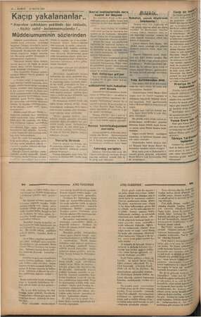    “bugün. di 1 olarak 10 — KURUN © li MAYIS 1937 Kaçıp yakalananlar.. “ Kapıdan çıktıkları şeklinde “bir. iddiada, - hiçbir