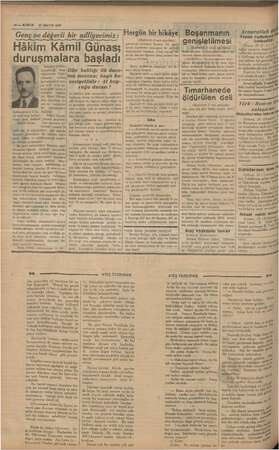     10 — KURUN 21 MAYIS 1937 Genç ve değerli bir adliyecimiz: Hâkim Kâmil Günas; |! üdde- iğ mua. vie inden Kâmil tanbulda 1