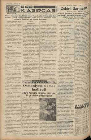    Yi pe — 10 — KURUN 29 MAYIS 1937 cadi “Kadircan KAFLI Bizans donanması kaçtıktan sonra Umur Beyin önünde kim dura-...