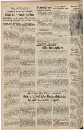    Ma. 2 — KURUN 5 HAZİRAN 1937 Siyasi Hafta “Ispanya hâdiselerindeki Son buhranlı safha Gönüllüler geri çekilmedikçe Akde-