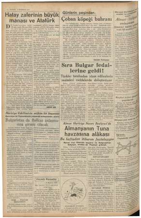    2— Me 6 HAZİRAN 1937 ün İstanbul gerçekten | tarihi bir gün yaşadı. Her £ Har! tay i için ram yapan halk yığınlarınm...