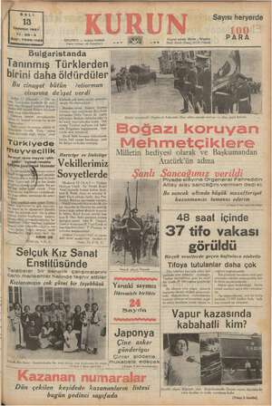    | il SALI 13 Temmuz 1937 Yil: 2o. E Sayı: 7005-1132 — Ankara Caddesi EA ep Posta kutusu: 46 (İstanbul) Bulgaristanda ....