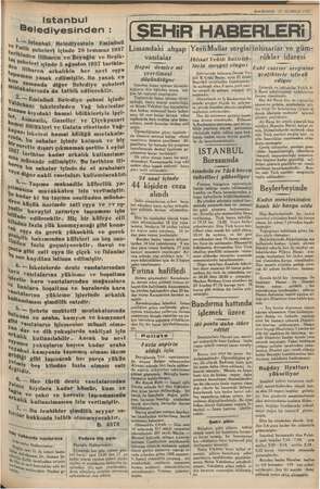    Istanbul Belediyesinden : ve p 7 Stanbul Belediyesinin | Eminönü | Fatih şubeleri içinde 28 temmuz 1937 inden itibaren ve