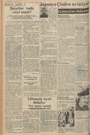    7— KURUN 130 TEMMUZ 1937 Desim'i in içyüzü: Seyyitler halkı nasıl soyor? ÖK Kapının önüne seyidin diatiği lânet taşını! n