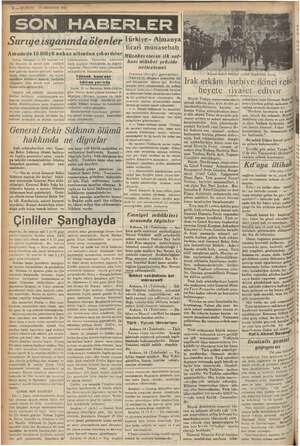  E — a ww » kı idi. Kendisinin, askeri kı; “6. — KURUN 15 AĞUSTOS 1937, Surıye isyanında ö » Amudede 15 ölüyü an ankaz altı