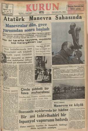    / mmm p b K SALI 17 say 1937 ş Yıl: a -3 me yüne iel STANBUL — Ankara Caddesi Posta kutusu: 46 elat) Sayısı heryerde 100