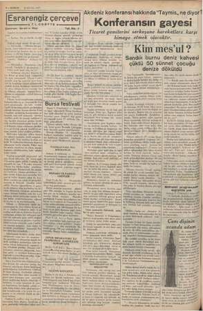    © 2— KURUN: 10 EYLÜL 1937 Çeviren: ibrahim Hoyi Lumley heyecandan boğulurmuşca” | sına EE tikiler Mir serdanlık, yeğ #blok