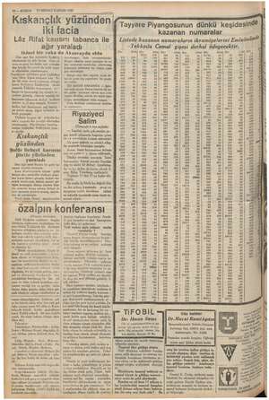       10 — KURUN 13 BIRINCI KANUN 1937 arında Kadıköy Dün saat beş sul: elimiz bir aile faciası mu: ta göre " Caddebos kişesi