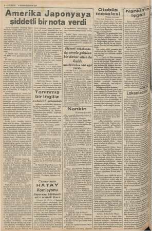  YY 4 — KURUN TETA 15 BİRİNCİKÂNUN 1937 Amerika Japonyaya şiddetli birnota verdi pon tayyareleri Nankinin işgali ehri üzerinde