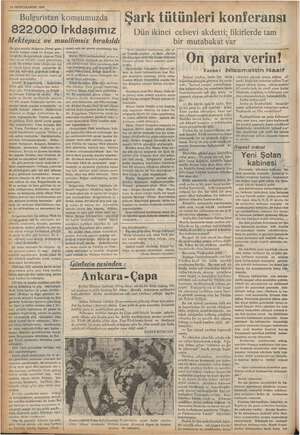    e yay! 19 İKİNCİKANUN 1938, Bulgaristan komşumuzda 822000 Irkdaşımız “Mektepsiz ve muailimsiz birakıldı On gün evvelki...