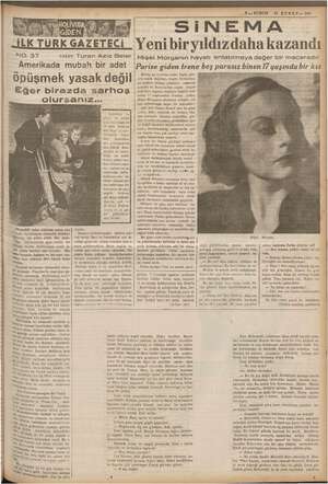  ZAM EN RE <A, e A NE Ee ER TR TR RR Te e Ge Yaa ted LK TÜRK GAZETECİ NO.-37 YAZAN: Turan Aziz Beler Amerikada mubah bir adet