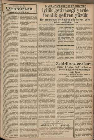       Edebi roman: 70 OSMANOFLAR YAZAN; Kenan Hulüsi 6 o o Lİ üni ie Sam kulaklarında bu İki | ediyordu. Çünkü ikisinin iş...
