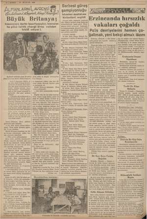    8 — KURUN ALMANLARIN İL AVRENSİ ELLERİ. İris 25 MAYIS 1928 0 Büyük Britanya; : Almanyaya darbe hazırlamıştir; konsolos bu