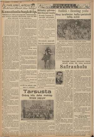  — KURUN ALMANLARIN İL AVRENSİ Grliceni his Kirpi” 5 HAZIRAN 1938 Konsolosla başkâtip. “Görünmek ihtiyatsızlığında bulunmama-