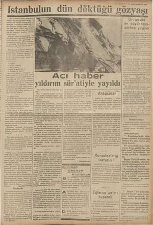    Ke al Gİ EŞ al Gİ e SEURUN) çe dili Sn © Ji İKİNCİKANUN 1938 Istanbulun dün döktüğü gözyaşı mış gibi kalı sarsılarak bügüne