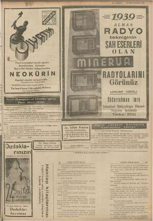    23 İKİNCİTEŞRİN 1938 ALMAN il Sp tekniğinin UN ; Dİ y Vücut kırgınlıkları Siyatik Ağrıları Romatizmalar, Kulunçlar Baş ve