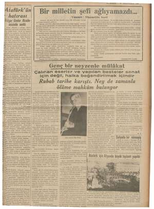    A iafür 'ün " hatırası Bulgar ilimler Akade- .misinde anıldı. Soya (Hususi) — Bulgar YAkade; si salcnun! da Atatürkün...