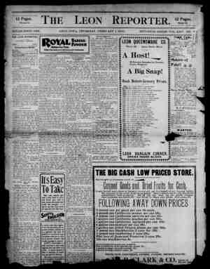 The Leon Reporter Newspaper February 1, 1900 kapağı