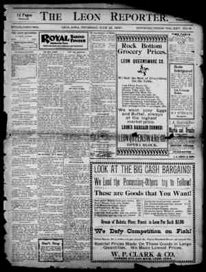 The Leon Reporter Newspaper July 12, 1900 kapağı
