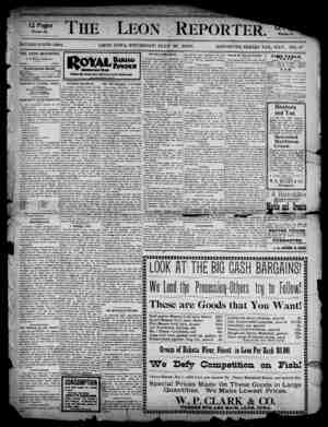 The Leon Reporter Newspaper July 19, 1900 kapağı
