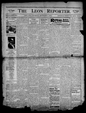 The Leon Reporter Newspaper September 6, 1900 kapağı