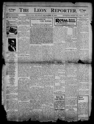 The Leon Reporter Newspaper September 13, 1900 kapağı