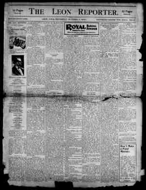 The Leon Reporter Newspaper October 4, 1900 kapağı