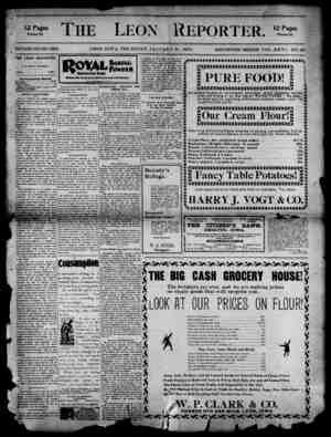 The Leon Reporter Newspaper January 31, 1901 kapağı