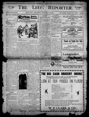 The Leon Reporter Newspaper February 14, 1901 kapağı
