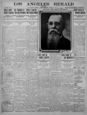 The Los Angeles Herald Newspaper January 1, 1905 kapağı
