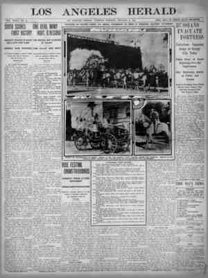 The Los Angeles Herald Newspaper January 3, 1905 kapağı