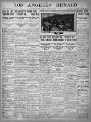 The Los Angeles Herald Newspaper January 5, 1905 kapağı