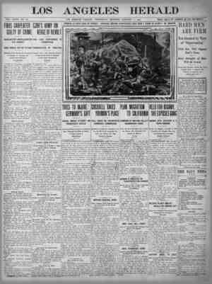 The Los Angeles Herald Newspaper January 11, 1905 kapağı