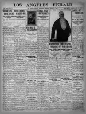 The Los Angeles Herald Newspaper January 18, 1905 kapağı