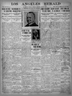 The Los Angeles Herald Newspaper January 19, 1905 kapağı