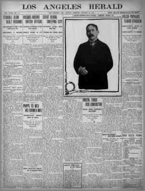 The Los Angeles Herald Newspaper January 30, 1905 kapağı