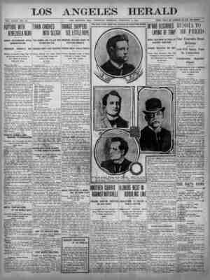The Los Angeles Herald Newspaper February 2, 1905 kapağı