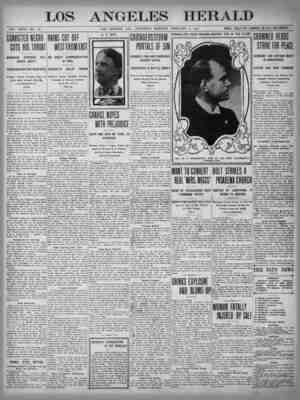 The Los Angeles Herald Newspaper February 4, 1905 kapağı