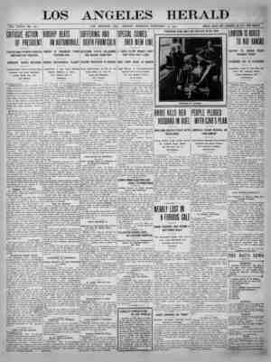 The Los Angeles Herald Newspaper February 13, 1905 kapağı