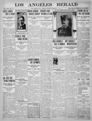 The Los Angeles Herald Newspaper February 21, 1905 kapağı