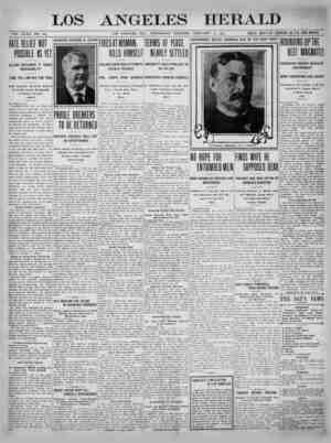 The Los Angeles Herald Newspaper February 22, 1905 kapağı