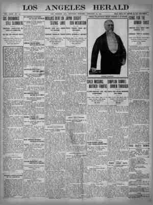 The Los Angeles Herald Newspaper February 25, 1905 kapağı